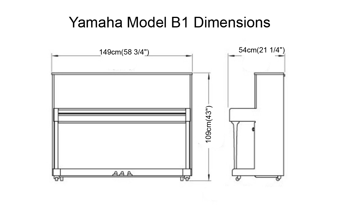 Yamaha Model B1 view